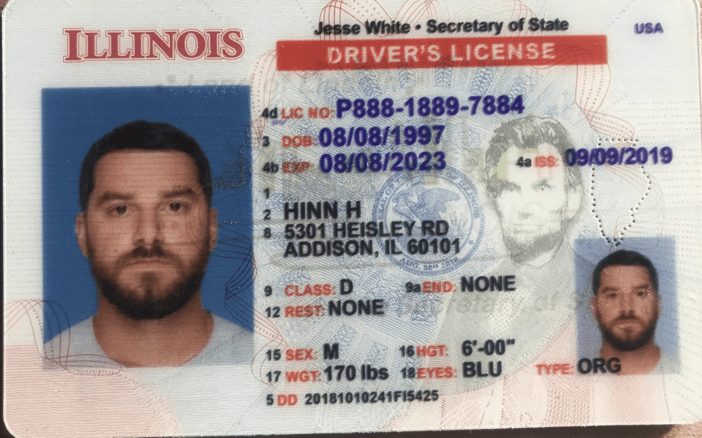 Illinois Fake ID image 2